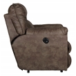 Catnapper Thompson Power Wall Hugger Recliner in Brown Polyester Fabric
