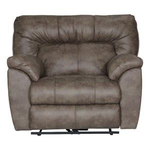 Catnapper Thompson Power Wall Hugger Recliner in Brown Polyester Fabric