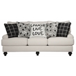 Catnapper Cora 3 Seat Sofa in Plush Ecru 