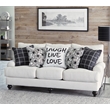 Catnapper Cora 3 Seat Sofa in Plush Ecru 