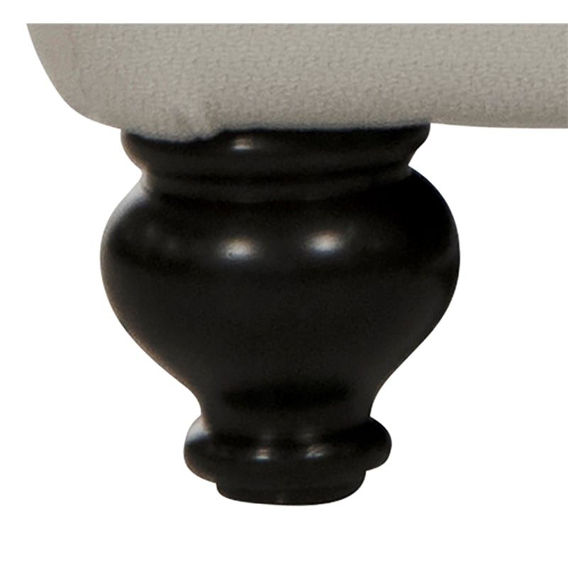 Catnapper Cora Ottoman in Plush Ecru 