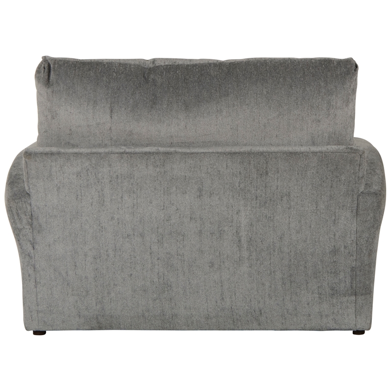 Catnapper Jefferson Chair & 1/2 with Cuddler Cushion in Gray Polyester Fabric