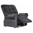 Catnapper Abena Power Lift Assist Lay Flat Recliner in Blue Polyester Fabric