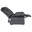 Catnapper Abena Power Lift Assist Lay Flat Recliner in Blue Polyester Fabric