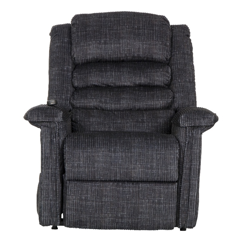 Catnapper Buckner Power Lift Assist Recliner in Blue Polyester Fabric