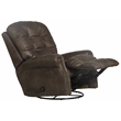 Catnapper Marge Swivel Glider Recliner in Gray Polyester Fabric