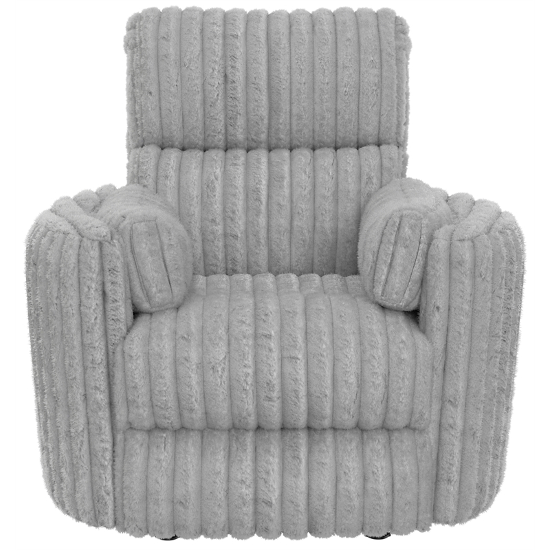 Daydream Power Rocker Recliner with USB Charging & Faux Fur in Gloucester Gray