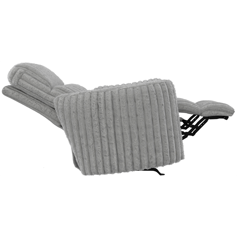 Daydream Power Rocker Recliner with USB Charging & Faux Fur in Gloucester Gray