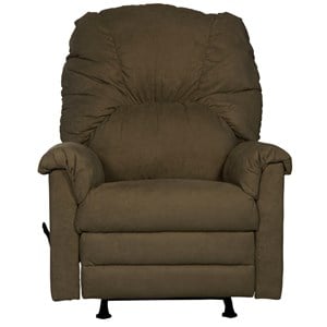 Catnapper Winner Rocker Recliner in Herbal Green Polylester Microfiber Fabric
