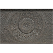 Monte Floral Carved Solid Wood Storage Coffee Table in Black