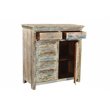 Taran Designs Hayden 2-drawer 2-door Solid Wood Sideboard in White Multicolor