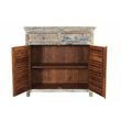 Taran Designs Hayden 2-drawer 2-door Solid Wood Sideboard in White Multicolor