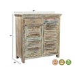 Taran Designs Hayden 2-drawer 2-door Solid Wood Sideboard in White Multicolor