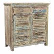 Taran Designs Hayden 2-drawer 2-door Solid Wood Sideboard in White Multicolor