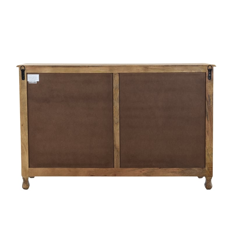 Taran Designs Monte 7-drawer Floral Carved Solid Wood Dresser in White
