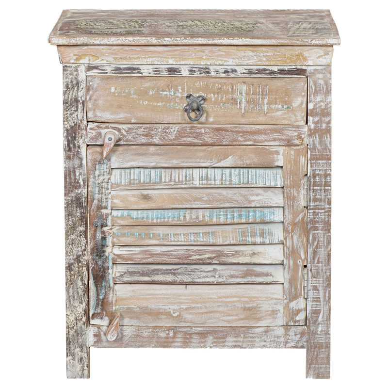 Taran Designs Hayden 1-drawer 1-door Solid Wood Nightstand (Right) in White