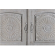 Taran Designs Monte 4-drawer 4-door Carved Solid Wood Sideboard in Gray