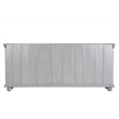 Taran Designs Monte 4-drawer 4-door Carved Solid Wood Sideboard in Gray