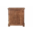Taran Designs Darcy 3-drawer Live Edge Solid Wood Nightstand in Dark Brown