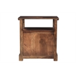 Taran Designs Darcy 2-drawer Live Edge Solid Wood Nightstand in Dark Brown