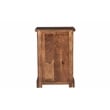 Taran Designs Darcy 3-drawer Live Edge Solid Wood Filing Cabinet in Dark Brown