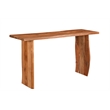 Taran Designs Harper Live Edge Solid Wood Console Table in Brown