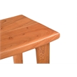 Taran Designs Harper Solid Wood Bar Stool in Brown