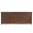 Taran Designs Milton 6-door Solid Wood Sideboard in Dark Brown