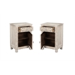 Taran Designs Monte 1-drawer 1-door Solid Wood Nightstand (Right) in White