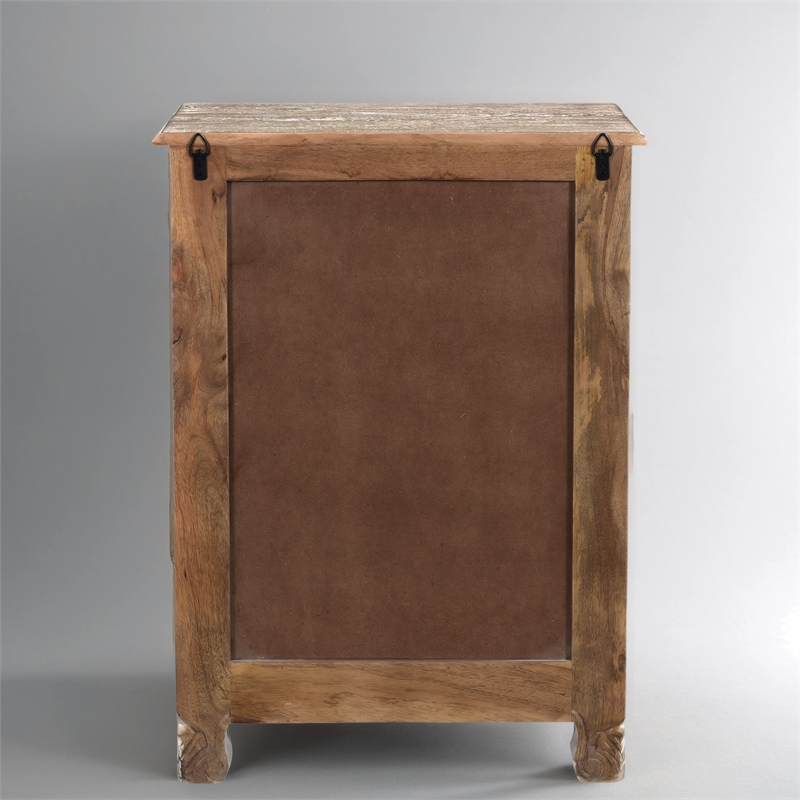 Taran Designs Monte 1-drawer 1-door Solid Wood Nightstand (Right) in White