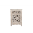 Taran Designs Monte 1-drawer 1-door Solid Wood Nightstand (Right) in White