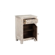 Taran Designs Monte 1-drawer 1-door Solid Wood Nightstand (Right) in White