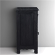 Taran Designs Monte 1-drawer 1-door Solid Wood Nightstand (Right) in Black