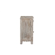 Taran Designs Monte 1-drawer 1-door Solid Wood Nightstand (Right) in Gray