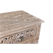 Taran Designs Monte 1-drawer 1-door Solid Wood Nightstand (Right) in Gray