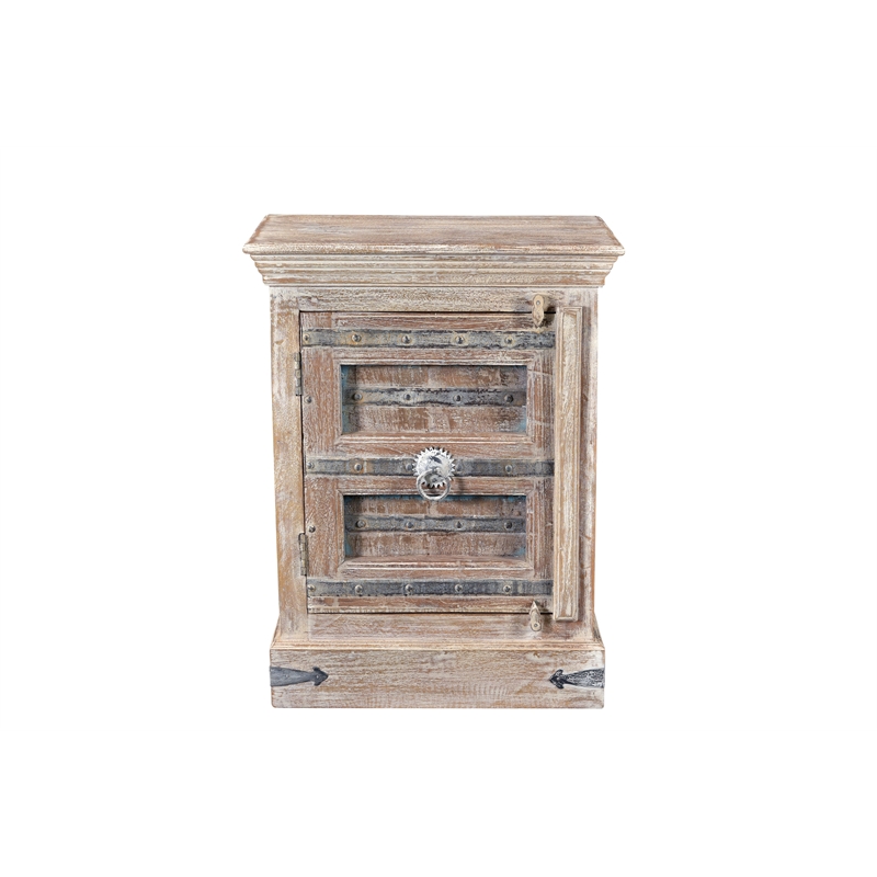 Taran Designs Baker 1-door Solid Wood Nightstand (Left) in White