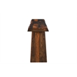 Taran Designs Darcy Live Edge Solid Wood Console Table in Dark Brown