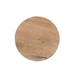 Taran Designs Maria Solid Wood Drum Coffee Table in Brown