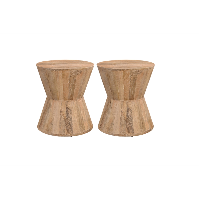 Taran Designs Maria Solid Wood Coffee Table in Brown