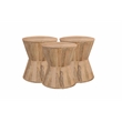 Taran Designs Maria Solid Wood Coffee Table in Brown