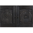 Taran Designs Monte 4-drawer 4-door Carved Solid Wood Sideboard in Black