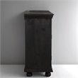 Taran Designs Monte 4-drawer 4-door Carved Solid Wood Sideboard in Black