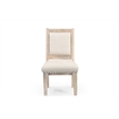 Taran Designs Kenneth Upholstered Solid Wood Accent Chair in Beige