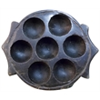 Taran Designs Andrea Concrete & Metal Candle Holder in Black