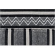 Taran Designs 8' x 10' Geometric Pattern Wool Area Rug in White/Black