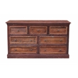 Taran Designs Baker 7-drawer Solid Wood Dresser in Brown