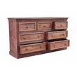 Taran Designs Baker 7-drawer Solid Wood Dresser in Brown