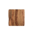 Taran Designs Darcy Live Edge Solid Wood End Table in Brown