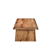 Taran Designs Darcy Live Edge Solid Wood Coffee Table in Brown