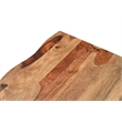 Taran Designs Darcy Live Edge Solid Wood Coffee Table in Brown